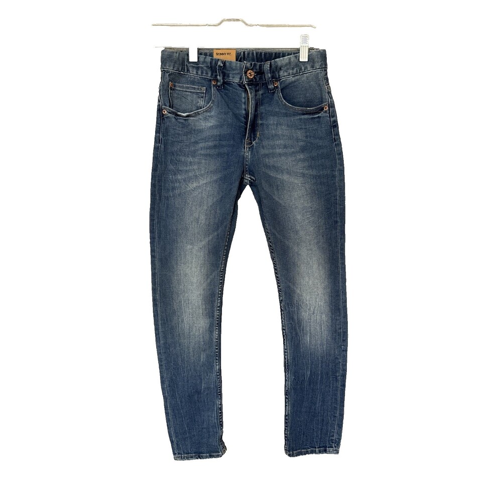 &Denim by H&M Boys Size 10-11Y Jeans Skinny Fit Blue Denim Zipper Fly NEW NWT